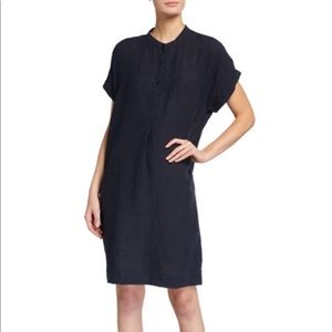 Eileen Fisher Puckered Organic Linen Shirtdress XS